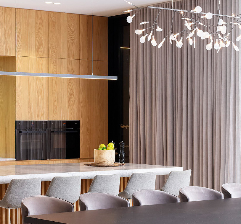 Beautiful curtains in Brisbane interior